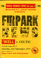 Match programme