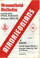 Match programme