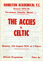 Match programme