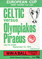 Match programme