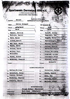 Match programme