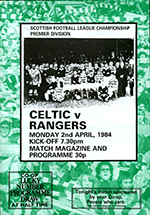 Match programme