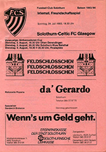 Match programme