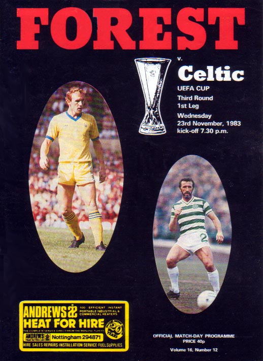 Match programme