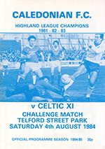 Match programme