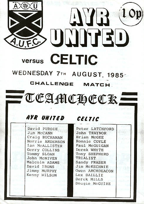 Match programme