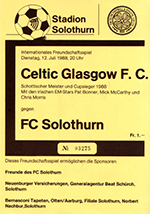 Match programme