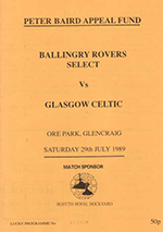 Match programme