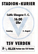 Match programme