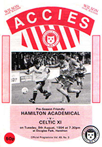 Match programme