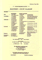 Match programme