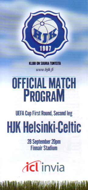 Match programme