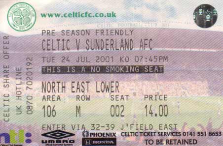 The match ticket