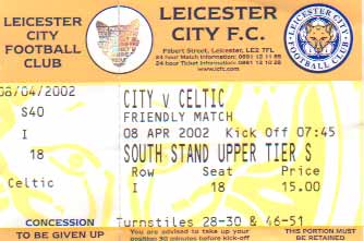 The match ticket