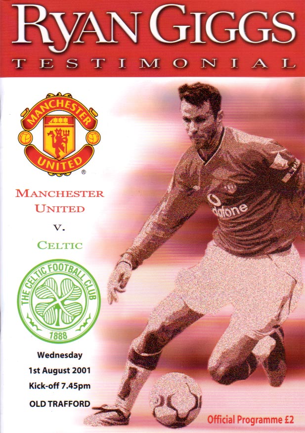 Ryan Giggs testimonial match programme.