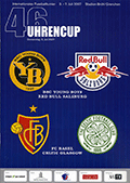 Match programme, ticket, teams