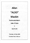 Vale of Clyde Allan Mackin Testimonial 14/05/09