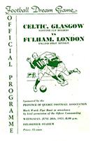 Match programme