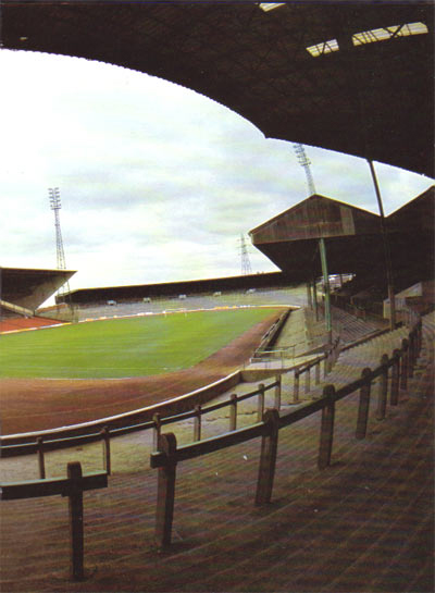 A picture of the Jungle from the Rangers end.